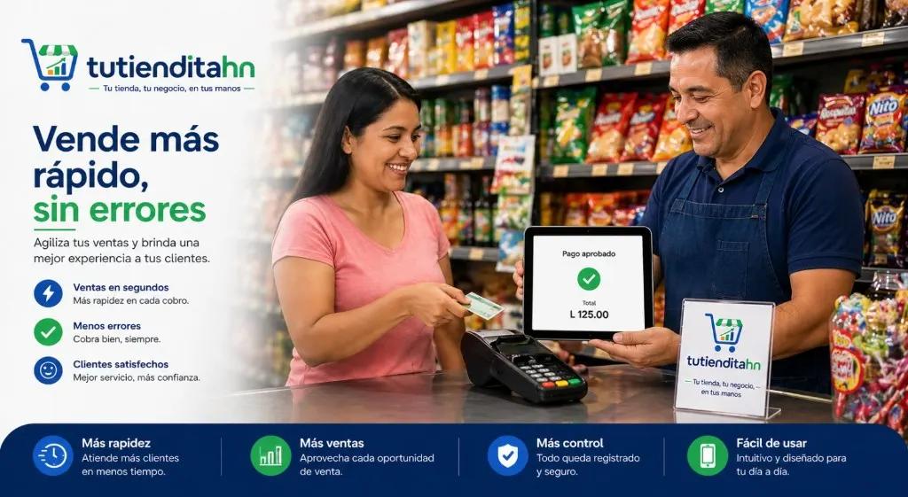 Tu Tiendita — equipo en tienda usando el punto de venta en tablet